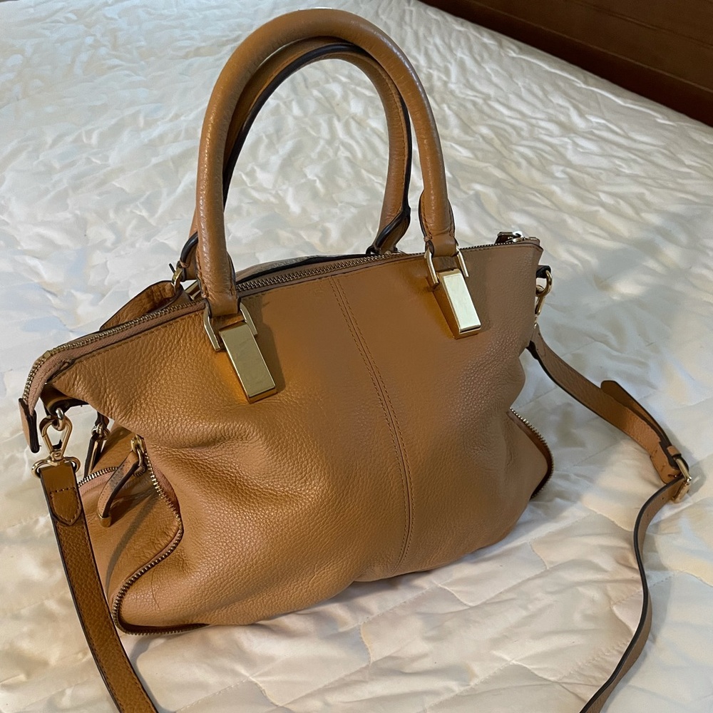 Large soft leather Vince Camuto satchel
